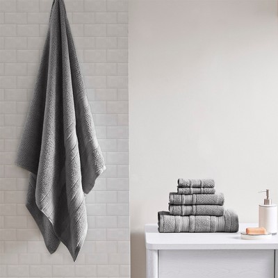 100% Cotton Solid Color Double Stitched Bath Towel Set, Anti-Microbial Certified Super Absorbent Quick Dry Bath Towel