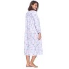 Casual Nights Women's Long Floral & Lace Henley Nightgown - 3 of 4