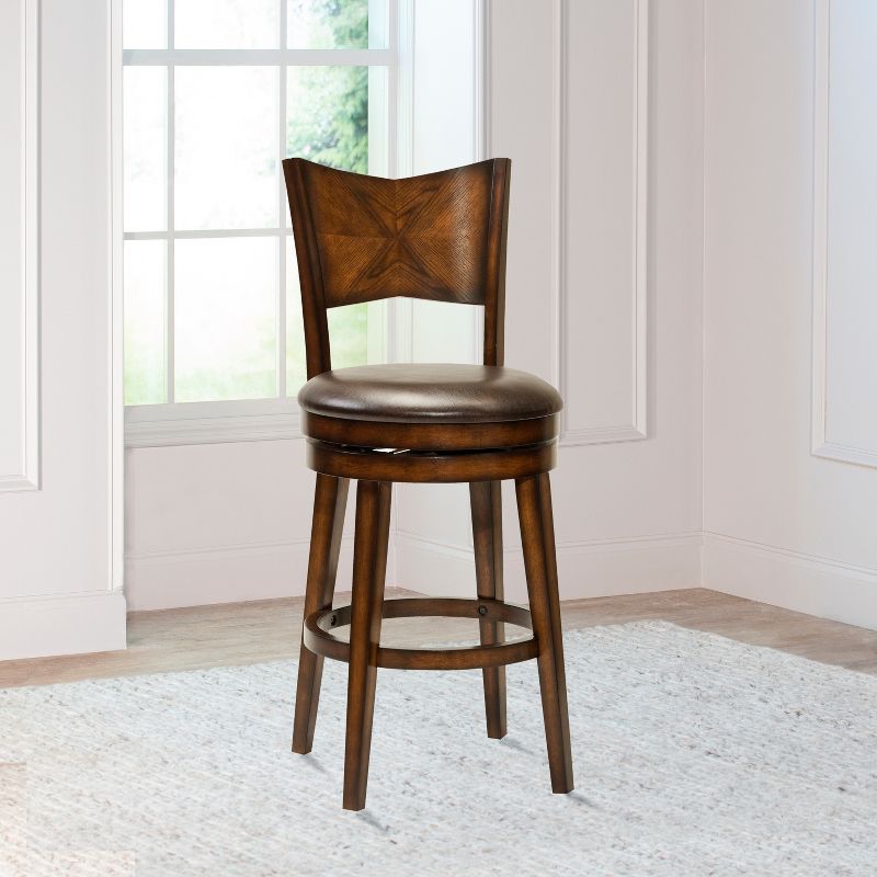30.5&#34; Jenkin Barstool Wood Composite/Brown - Hillsdale Furniture, 3 of 9