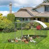 9.8 x 6.5 x 6.5 ft Outdoor Walk-In Metal Chicken Run with Dome Roof, Waterproof & UV-Resistant Cover, Poultry Coop for Hens, Ducks & Rabbits - 2 of 4