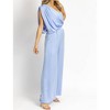 Women's ONE SHOULDER DRAPE JUMPSUIT - DO+BE - 3 of 4