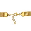 EVERLY JEWELRY | Yellow Plated Sterling Silver 1/2 CT TGW flower Cubic Zirconia flat Omega Style Bracelet, 7.25 inc+1 2.5 inc Ext. - 4 of 4