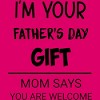 Men's Design By Humans I'm Your Father's Day Gift Black Text By sukhendu12 T-Shirt - 2 of 2