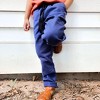 Kids' Organic Reinforced Lined Tapered-Leg Pants Navy - Jackalo - 3 of 4
