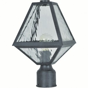 Crystorama Lighting Glacier 1 - Light Post Light in  Black Charcoal - 1 of 1