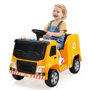 Infans 12V Recycling Garbage Truck Electric Ride On Toy Remote w/ RecyclingAccessories - 1 of 4