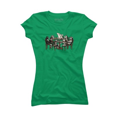 Junior's Design By Humans Card Shark By valorandvellum T-Shirt