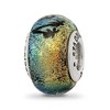 Black Bow Jewelry Florida & Palm Trees Dichroic Glass & Sterling Silver Bead Charm - 4 of 4