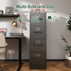 Kumasinova 2/3/4-Drawer Locker File Cabinet for Office&Home,A4 / Legal / Letter Size Vertical Home Office Filing Cabinet,Premium Steel Frame - 2 of 4