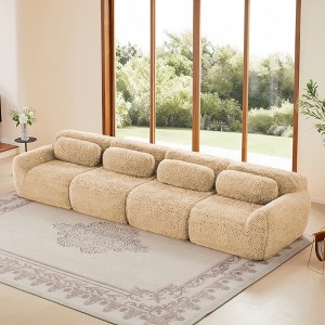 149'' Straight Sectional Sofas with 32D High-Density Sponge, Ergonomic Design, and Free Combination - 1 of 4