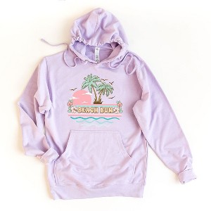 Simply Sage Market Women's Graphic Hoodie Beach Bum Stripes - 1 of 2