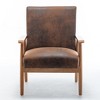 PAGED Comfy Mid-Century Modern Accent Chair, Plush Reading Armchair with Foam Cushion for Bedroom & Living Room - 4 of 4