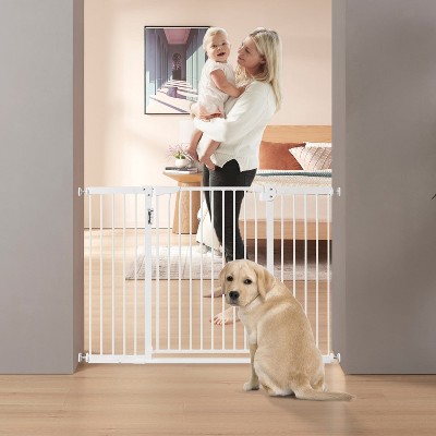 unipaws LED Expandable Dog Gate Indoor 30"H