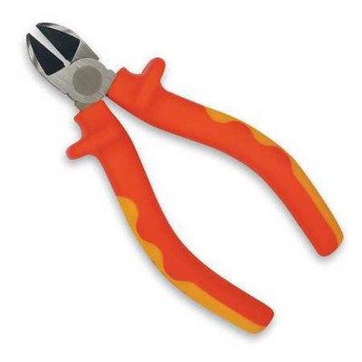 WESTWARD 3WY52 5-1/4" Insulated Diagonal Cutters, Flush Cut