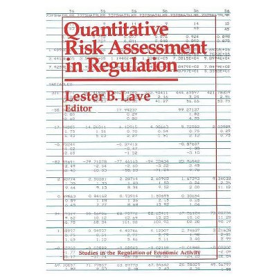 Quantitative Risk Assessment in Regulation - (Studies in the Regulation of Economic Activity) by  Lester Lave (Paperback)