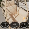 PAGED Patio Swing Chair with Cushion and Foldable Design,Egg Chair for Patio,Porch,Garden - 4 of 4