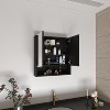 Vynxaria 24" Medicine Cabinet with Mirror & Adjustable Shelf: Stylish, Functional Storage Solution for Organizing Bathroom Essentials - 2 of 4
