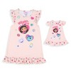 Gabby's Dollhouse Toddler Girls' Heart-Tastic Nightgown Matching Doll Dress Pink - 2 of 4