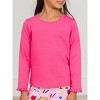 RuffleButts Girls Knit Long Sleeve Ruffle Layering Tee - 3 of 4