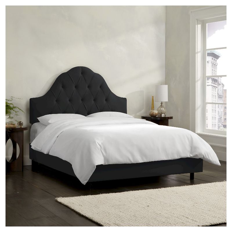 Arched Tufted Bed - Black - Queen - Skyline Furniture, 3 of 4