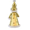 De Carlini Italian Ornaments 6.25 In Gold Santa Christmas Tree Ornament , St Nick Stars Italian (1PC) - 2 of 3