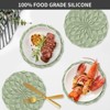 Itopfox Silicone Trivet Mats - 4 Pack Heat Resistant Hot Pads for Pots, Pans and Dishes, Soft and Flexible Table Protectors for Kitchen Countertops - 2 of 4