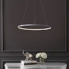 JONATHAN Y Brice Modern Contemporary Metal Round Dimmable Integrated LED Pendant - 3 of 4
