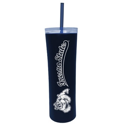 NCAA Fresno State Bulldogs 18oz Skinny Tumbler with Straw
