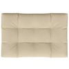 vidaXL Pallet Cushion Beige Fabric (100% polyester) 47.2x31.5x4.7 in - 2 of 4