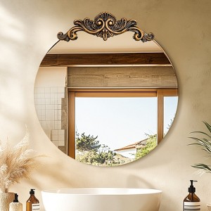 ARTLOGE Large Vintage Mirror Baroque Antique Round Mirror for Wall Decor 24/28/32/36inch - 1 of 3