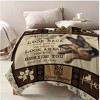 Wikineon German Shepherd Dog Flannel Fleece Throw Blanket Soft German Shepherd Dog Blanket For Bed Couch,130cmx150cm - 2 of 4
