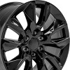OE Wheels LLC CV32-20090-6550-28B Black Wheel Painted (20 x 9. inches /6 x 139 mm, 28 mm Offset) - 3 of 3