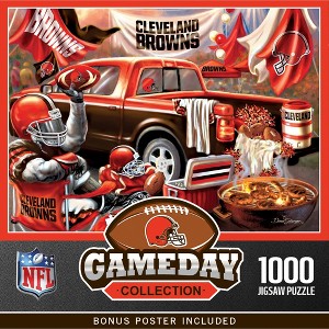 MasterPieces 1000 Piece Jigsaw Puzzle - NFL Cleveland Browns Gameday - 1 of 4