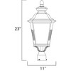 Maxim Lighting Knoxville 1 - Light Post Light in  Bronze - 2 of 2
