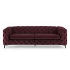 MINIMORE Modern Style Ghaleb 93.3"W  3Seater Square Arms Chesterfield Sofa - 4 of 4