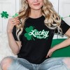 Simply Sage Market Women's Lucky Vibes Clover Short Sleeve Graphic Tee - 2 of 4