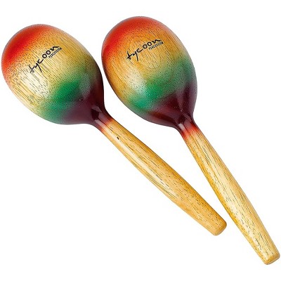 Tycoon Percussion Wooden Maracas - Rainbow Finish