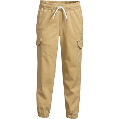 Lands' End Kids Husky Iron Knee Stretch Cargo Jogger Pants - Xx Large Husky  - Light Beige : Target