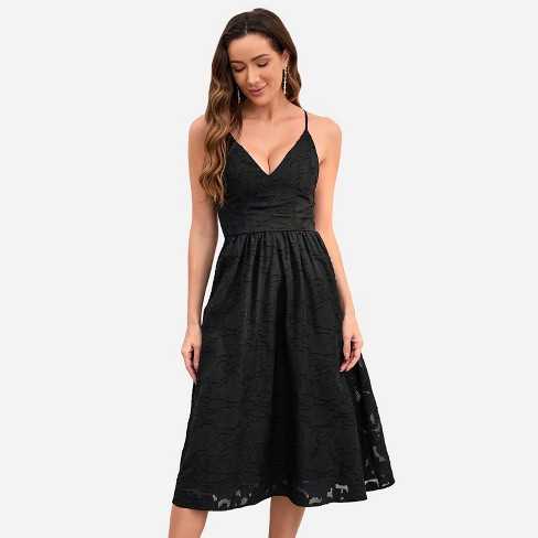 Women's Satin Ruched Mini Slip Dress - Cupshe-xl-black : Target