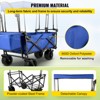 Vynxaria VEVOR Extra Large Collapsible Garden Cart with Removable Canopy, Folding Wagon Utility Carts - 4 of 4