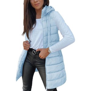 Imily Bela Oversized Hooded Puffer Vest Long Sleeveless Quilted Winter Outerwear for Women - 1 of 4