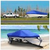 Unique Bargains 210D Trailerable Boat Cover Waterproof Fishing Speedboat V-shape Boat Cover - 2 of 4