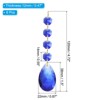Unique Bargains Crystal Pendants Teardrop Beads for DIY Lamp Arts Crafts Decoration 6 Pcs - 2 of 4