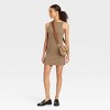Women's Knit Ballerina Mini Dress - A New Day™ - 3 of 3