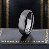 Jewelry Avalanche 6mm Gunmetal Dome Tungsten Carbide Men Women Wedding Band - 2 of 4