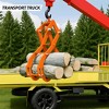 Log Tongs, 4 Claw Log Grabber Heavy Duty, Eagle Claw Design Skidding Tongs Logging Tools for Tractors, Trucks, ATVs, Forklifts - 4 of 4