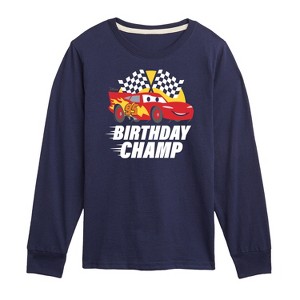 Boys' - Disney - Race To Finish Line Long Sleeve Graphic T-Shirt - 1 of 4