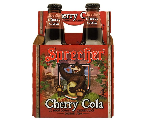 Sprecher Cherry Cola - 4pk/16 fl oz Glass Bottles