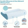 Cooling Memory Foam Pillow for Neck Support - Ergonomic Design, Side Back Tummy Time Sleeping Posture, Soft Cover, Non-Electric Comfort - 2 of 4