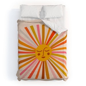 Cat Coquillette Sunshine Retro Duvet Set - Deny Designs - 1 of 4